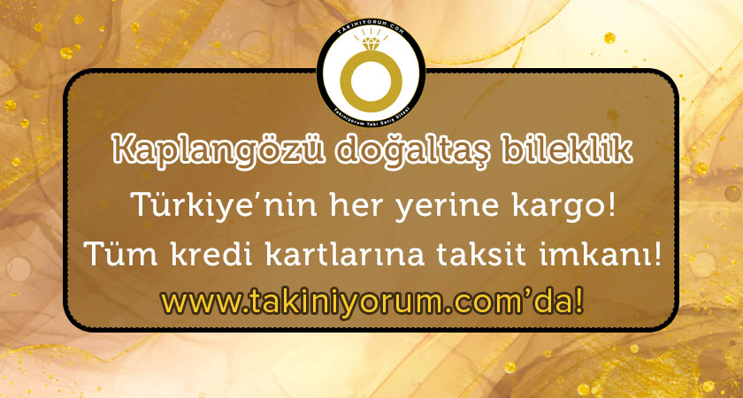 Kaplangözü doğaltaş bileklik