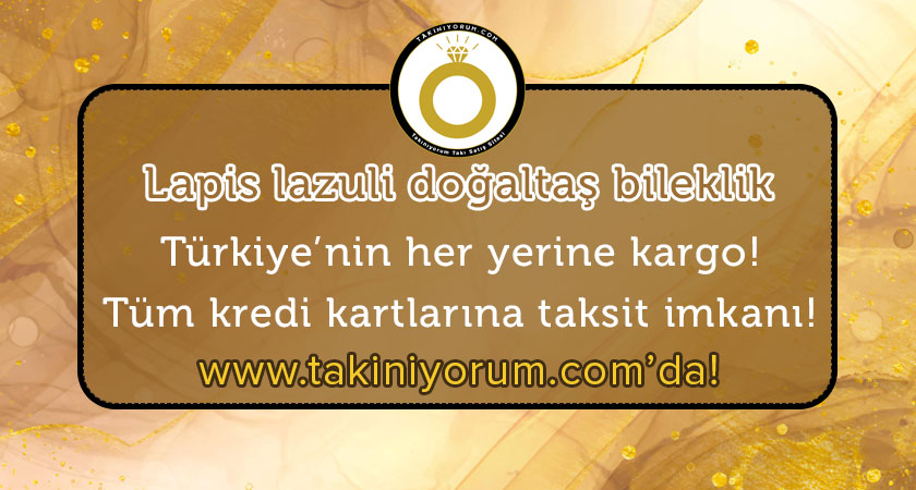 Lapis lazuli doğaltaş bileklik